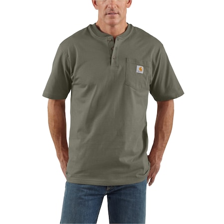 Carhartt Men's TK0084 M LseFit HW SS Pkt Hnly T 2XL TLL Short Sleeve Loose Heather Grey TK0084-M / K84-HGY2XLTLL
